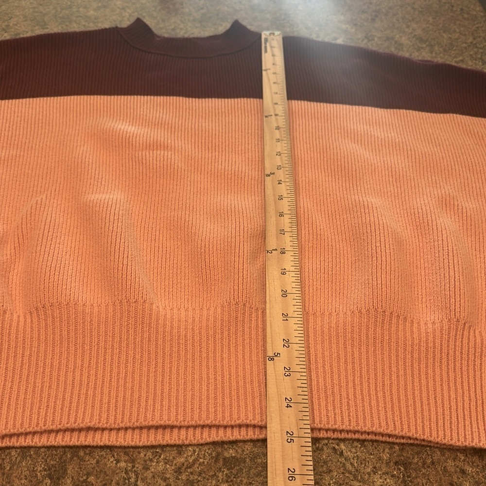 Free People Easy Street Sweater Size XS Color Block Pullover Ribbed Knit Relaxed - Picture 13 of 13
